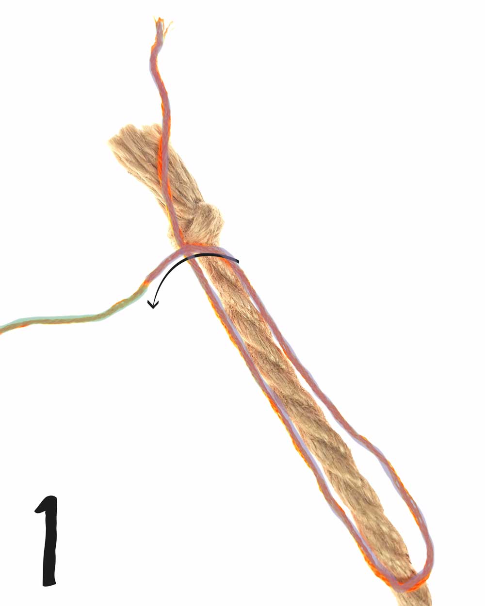 Bild 1 Step by Step Anleitung Seilenden verzieren