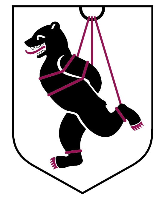 Ein Logo des gefesselten Berliner Bären
